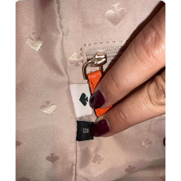Kate Spade Leila Vibrant Orange Medium Flap Leather Backpack | One Size | EUC - Picture 11 of 11